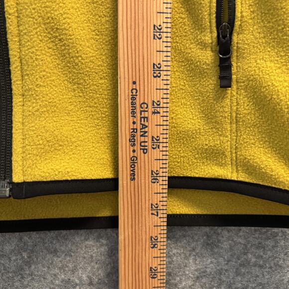 The North Face Jacket Mens Size Medium Yellow Black Full Zip Fleece Pockets - Picture 12 of 14
